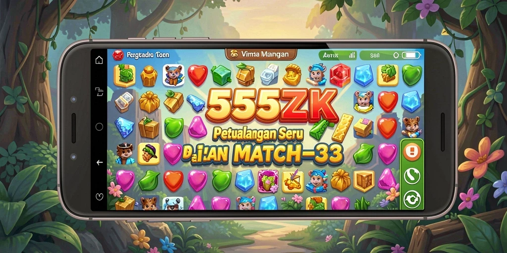 Tampilan gameplay menarik dari <strong>555ZK</strong> dengan kombinasi permata yang fantastis.