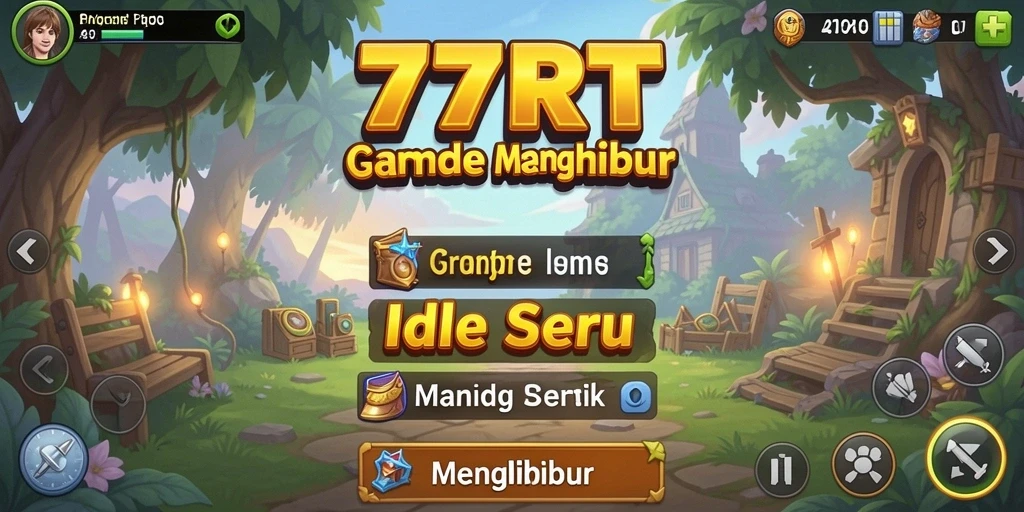 Screenshot gameplay 77RT menampilkan karakter yang sedang beraksi dalam mode Idle.