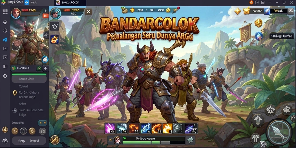 Tampilan seru gameplay BANDARCOLOK dalam pertempuran ARPG.