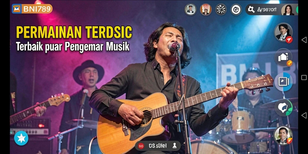 Tangkapan layar BNI789 menampilkan gameplay Musik yang seru dan interaktif.