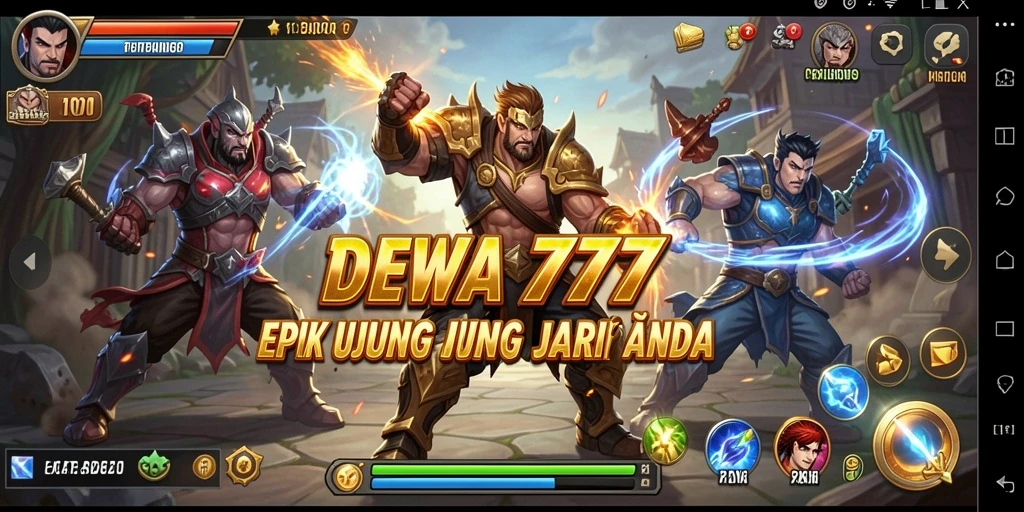 Tampilan pertarungan seru dalam DEWA777 dengan grafis menakjubkan.