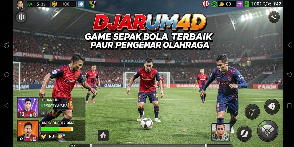 Tangkapan layar gameplay DJARUM4D yang menampilkan aksi sepak bola seru.