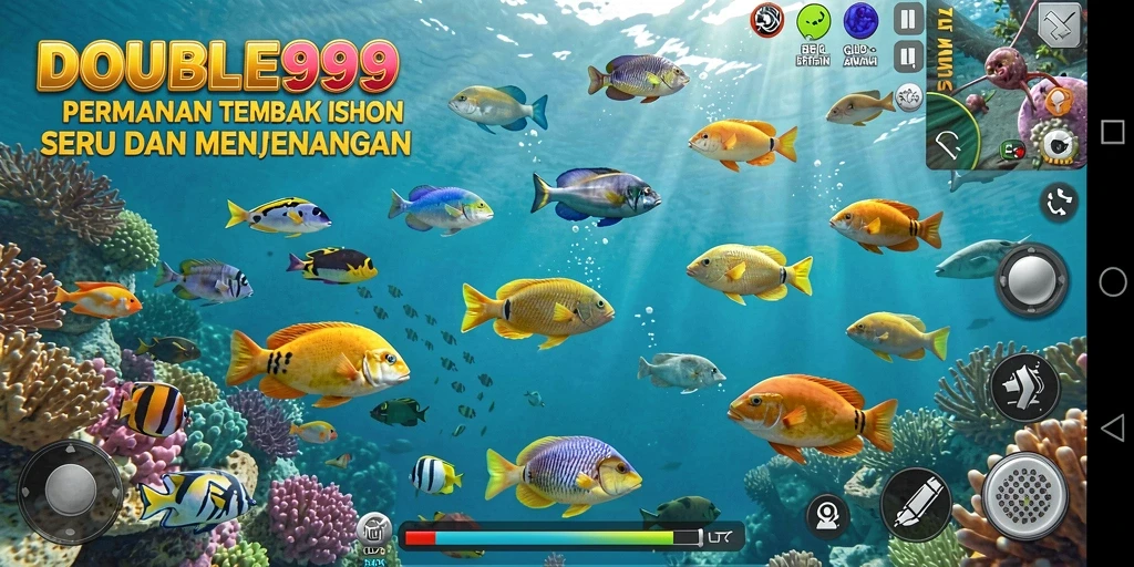 Screenshot gameplay menampilkan serunya permainan Tembak Ikan.