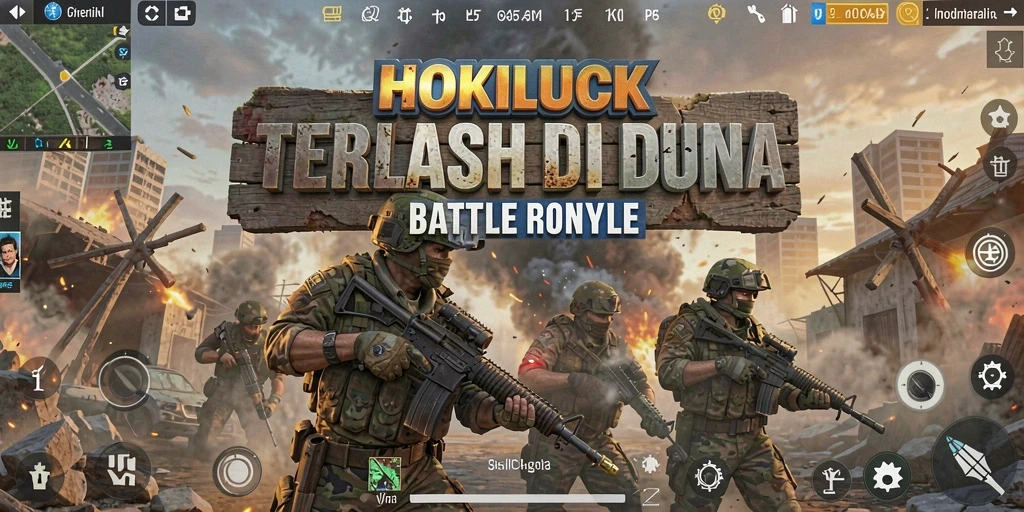 Gameplay intens di HOKILUCK saat bertarung dengan pemain lain.