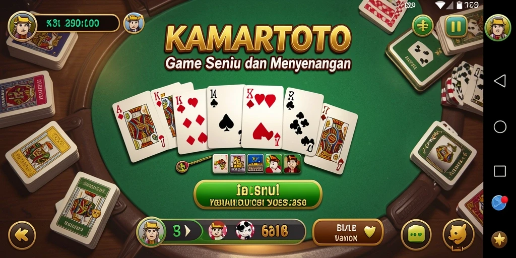 Gameplay seru dalam KAMARTOTO menunjukkan keseruan bermain Domino.