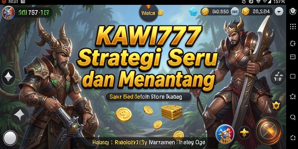 Screenshot gameplay KAWI777 menampilkan pertarungan strategis yang seru.