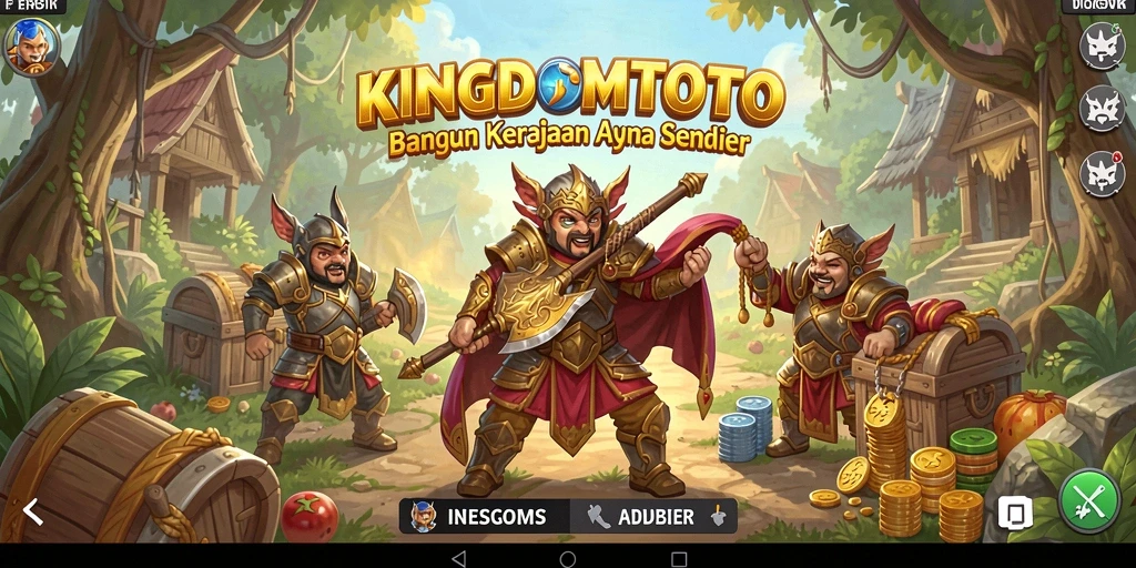 Tampilan gameplay KINGDOMTOTO yang menarik dan strategis.