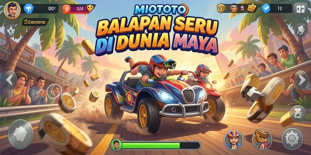 Tampilan gameplay MIOTOTO yang menegangkan dan seru.