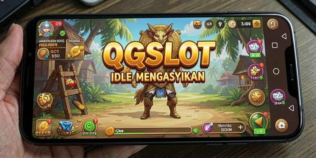 Screenshot gameplay QQSLOT yang menunjukkan keseruan dan kemudahan permainan idle.