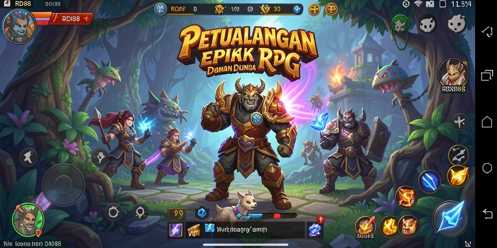 Tampilan gameplay RDI88 yang epik dan mendebarkan.