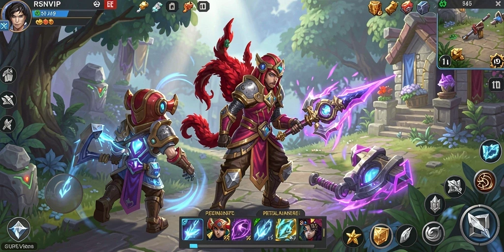 Tampilan gameplay RSNVIP yang menakjubkan dengan aksi ARPG yang intens.