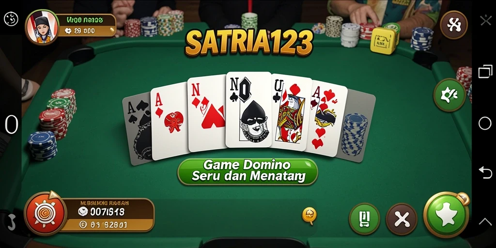 Tampilan gameplay seru di SATRIA123 dengan pemain yang berkompetisi.