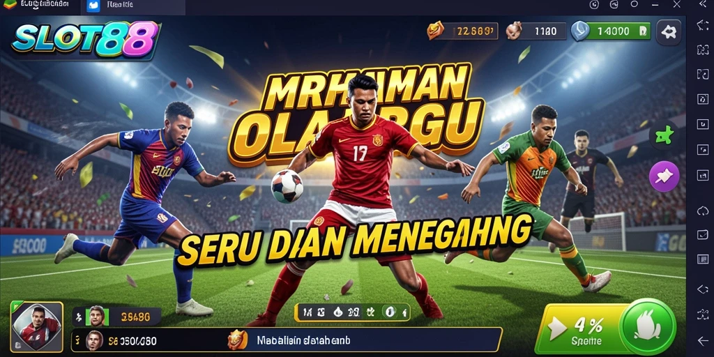 Tampilan screenshot SLOT88 menampilkan aksi seru dalam pertandingan olahraga.