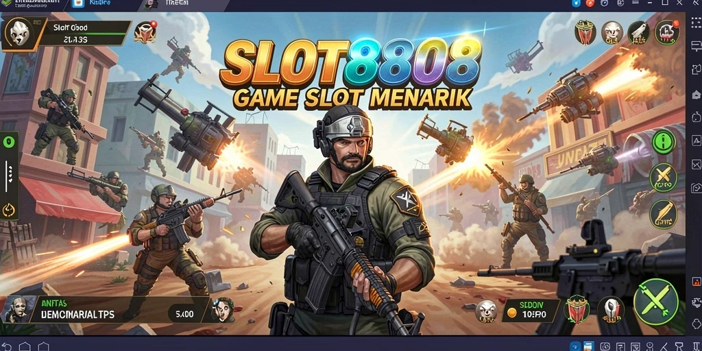 Tampilan gameplay SLOT8808 yang mendebarkan dan penuh aksi.