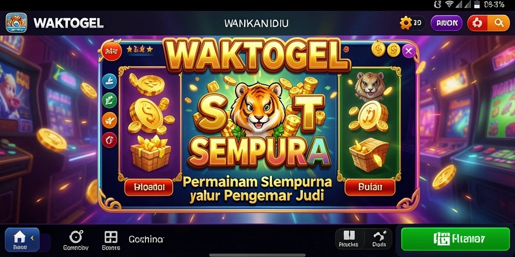 Screenshot utama WAKTOGEL menunjukkan tampilan gameplay menarik dari permainan Slot.